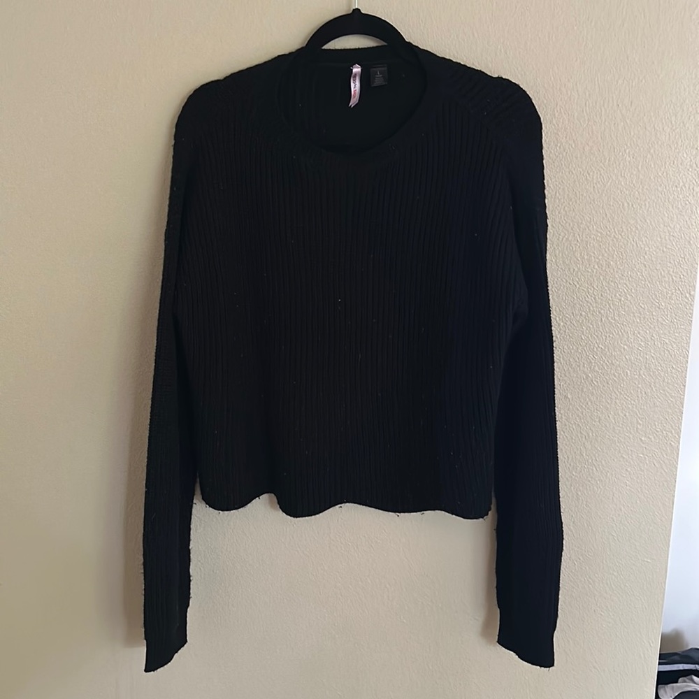 Black oversized sweater large